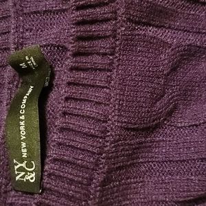 NYC purple sweater dress
